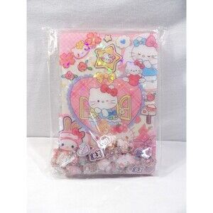 Hello Kitty DIY notebook and frame set with embellishments kit, pink